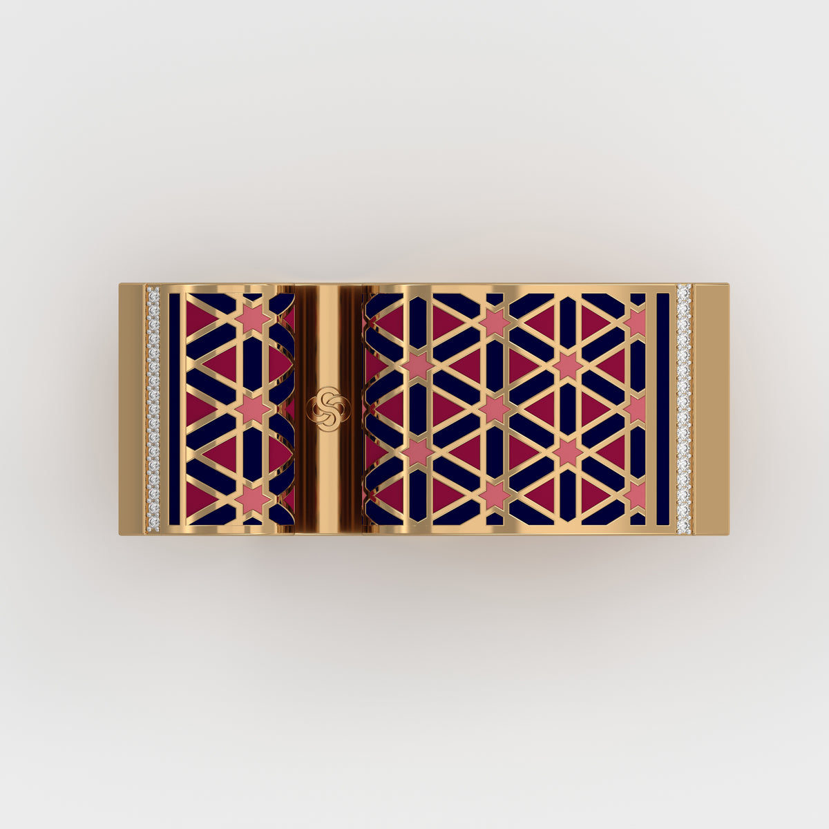 #Pattern & Color_Persian Girih Cardinal Red