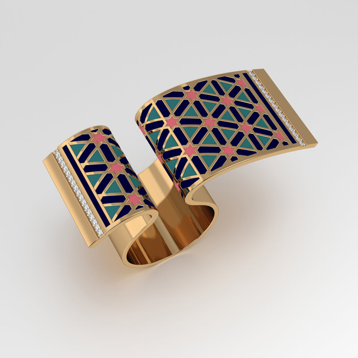 #Pattern & Color_Persian Girih Pastel Turquoise
