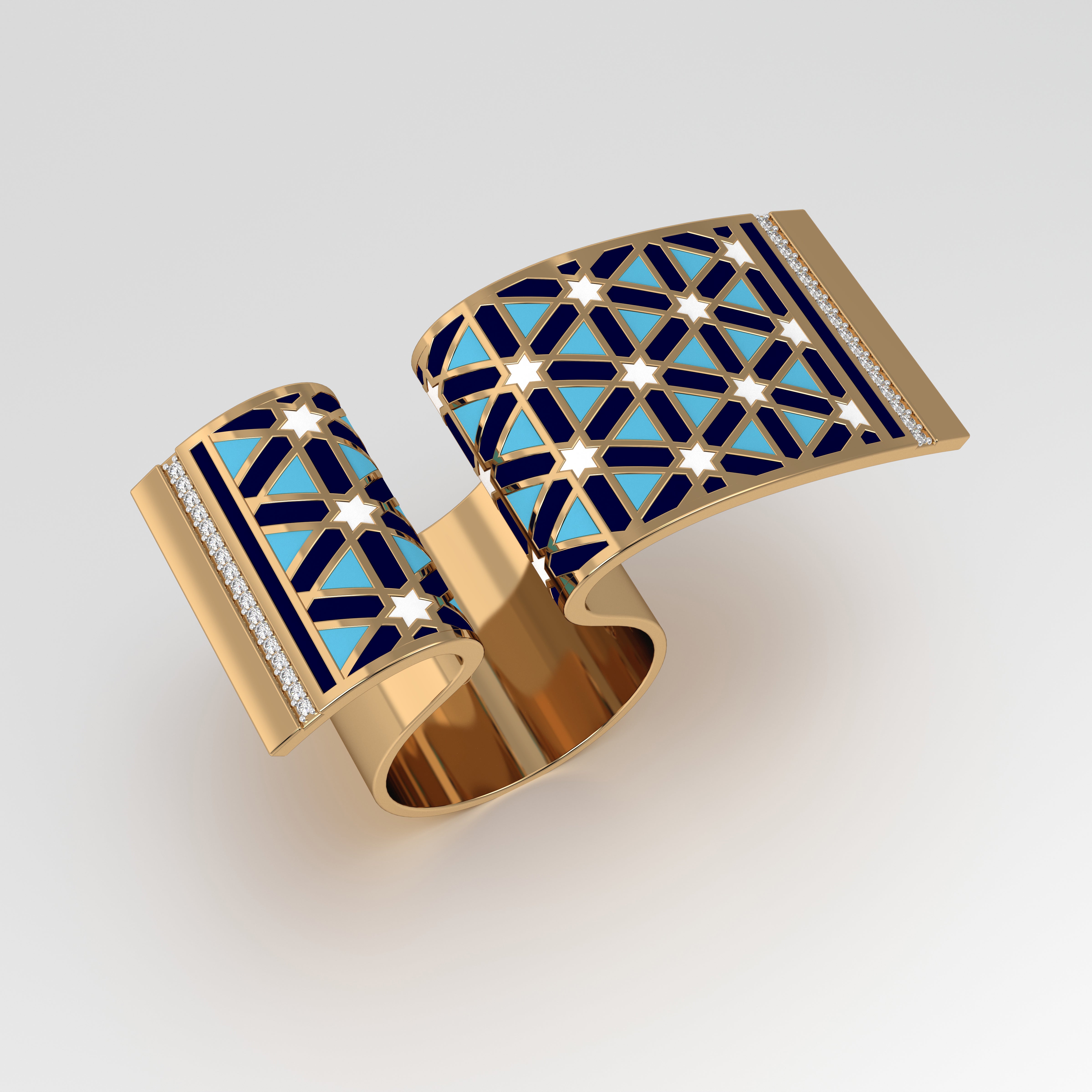 #Pattern & Color_Persian Girih Skyblue