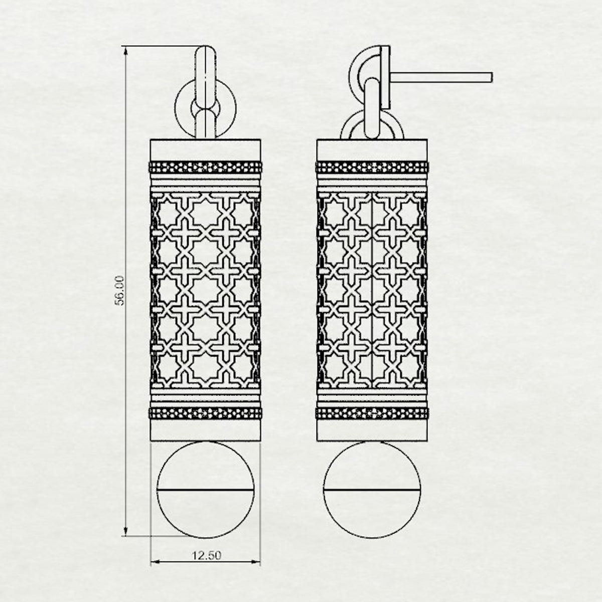 Selina Barrel Earrings Medium