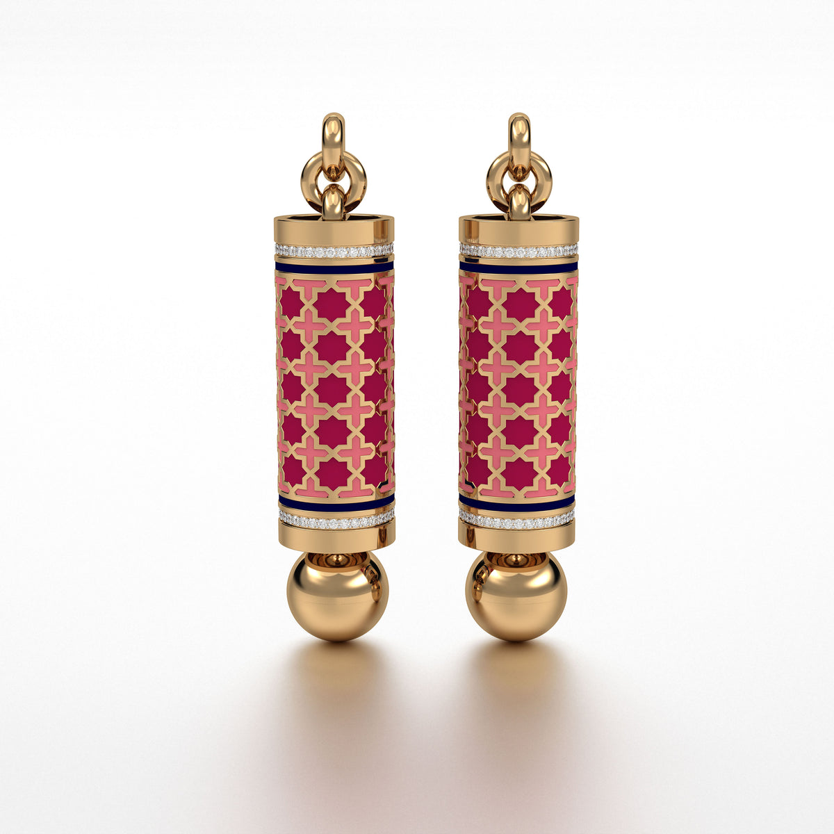 #Pattern & Color_Moroccan Zellij Cardinal Red