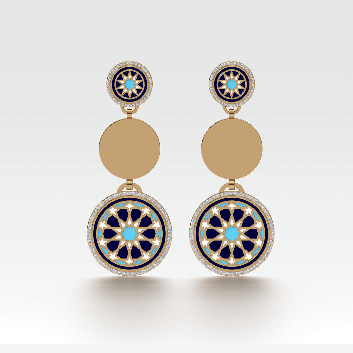 #Pattern & Color_Arabesque Rosette Skyblue
