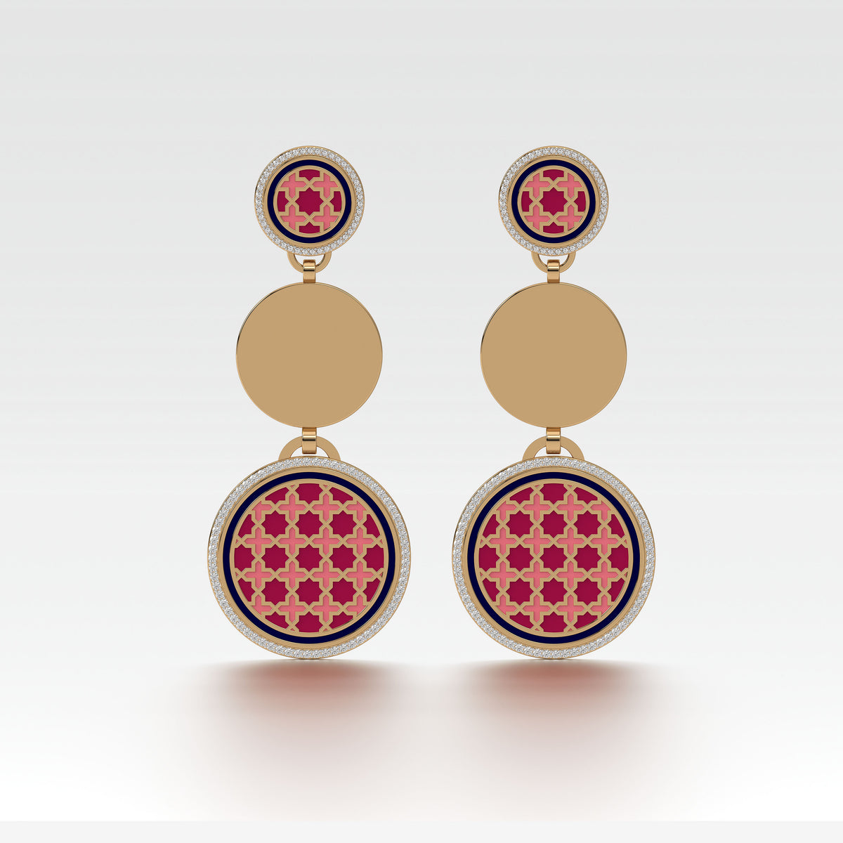 #Pattern & Color_Moroccan Zellij Cardinal Red