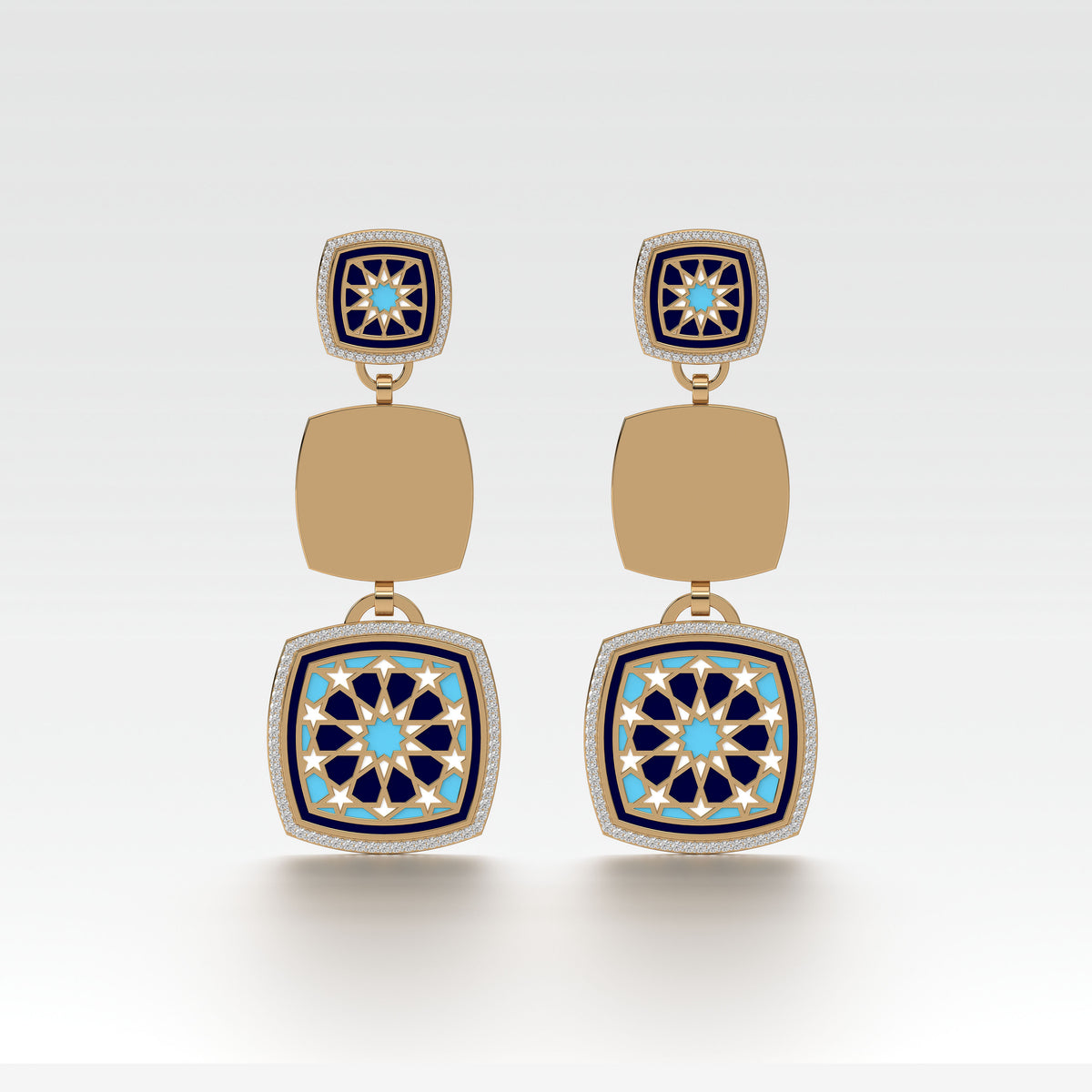 #Pattern & Color_Arabesque Rosette Skyblue