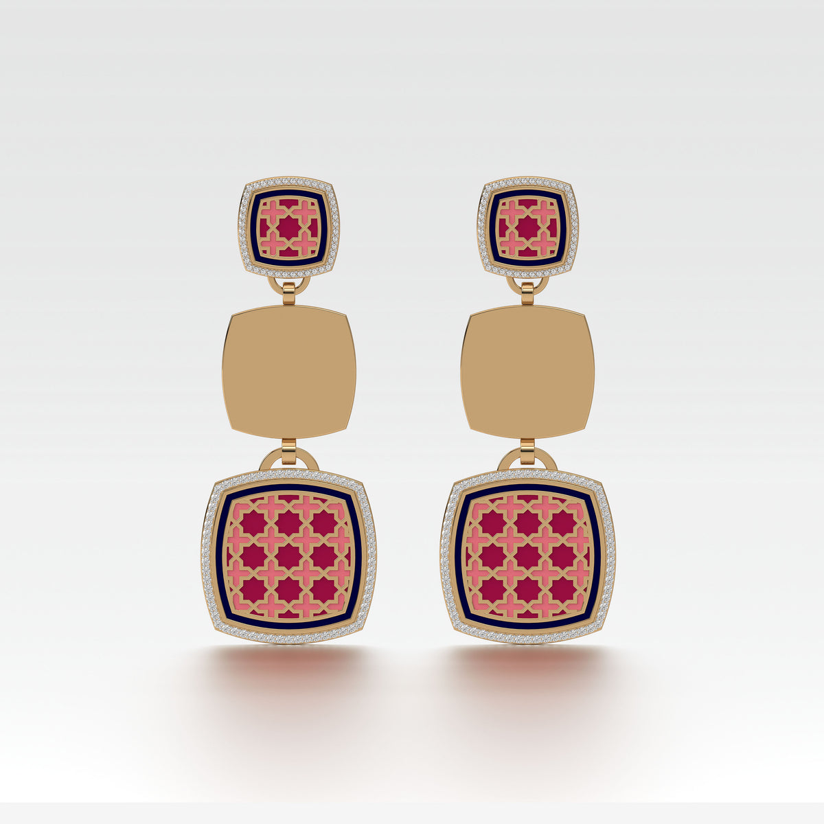 #Pattern & Color_Moroccan Zellij Cardinal Red