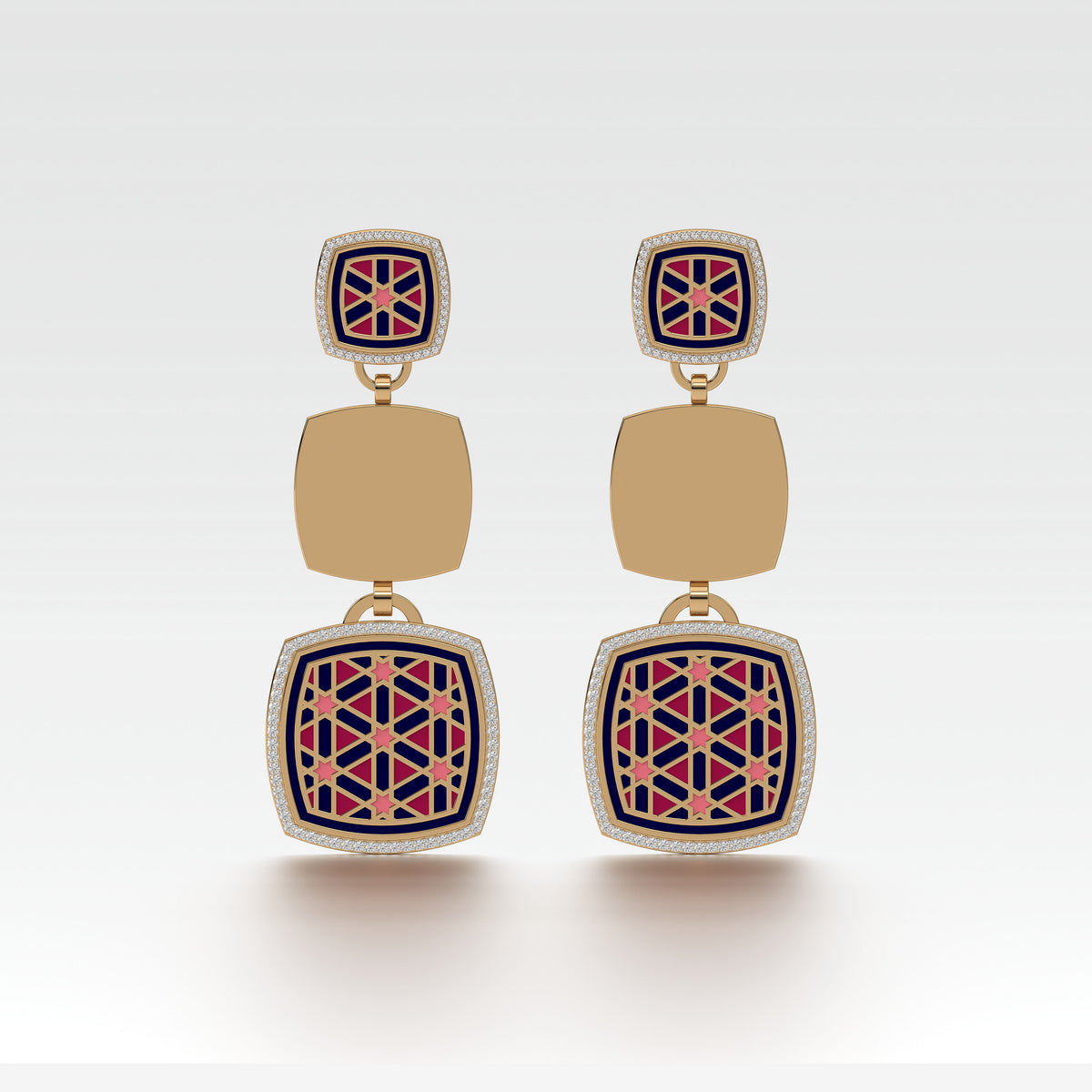 #Pattern & Color_Persian Girih Cardinal Red