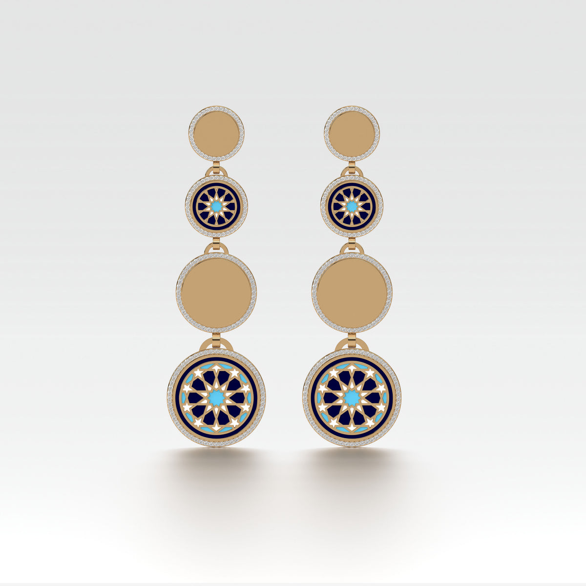 #Pattern & Color_Arabesque Rosette Skyblue