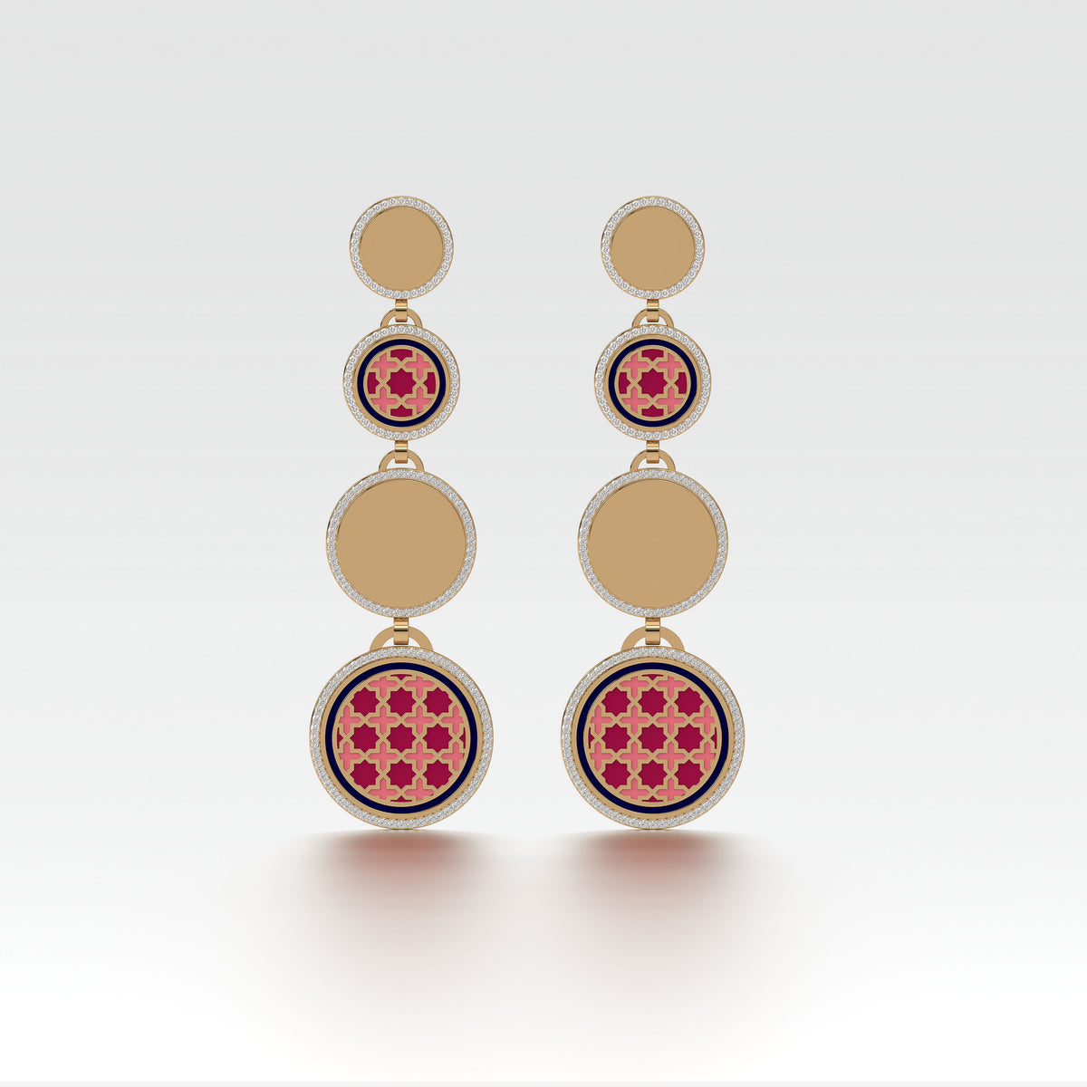 #Pattern & Color_Moroccan Zellij Cardinal Red
