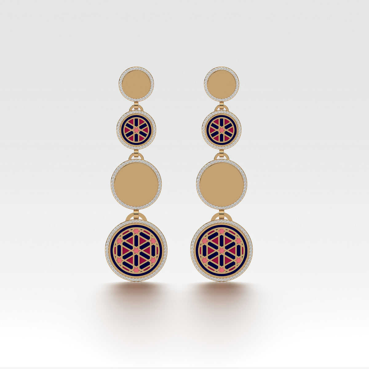 #Pattern & Color_Persian Girih Cardinal Red