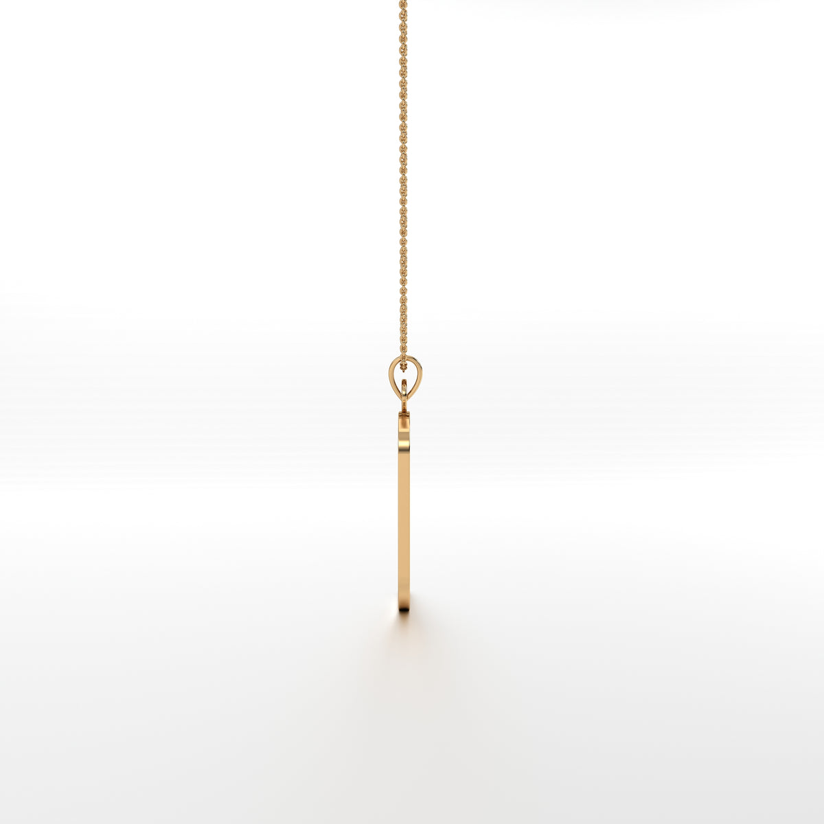 Abhinav Ganesha - Rectangular gold Pendant