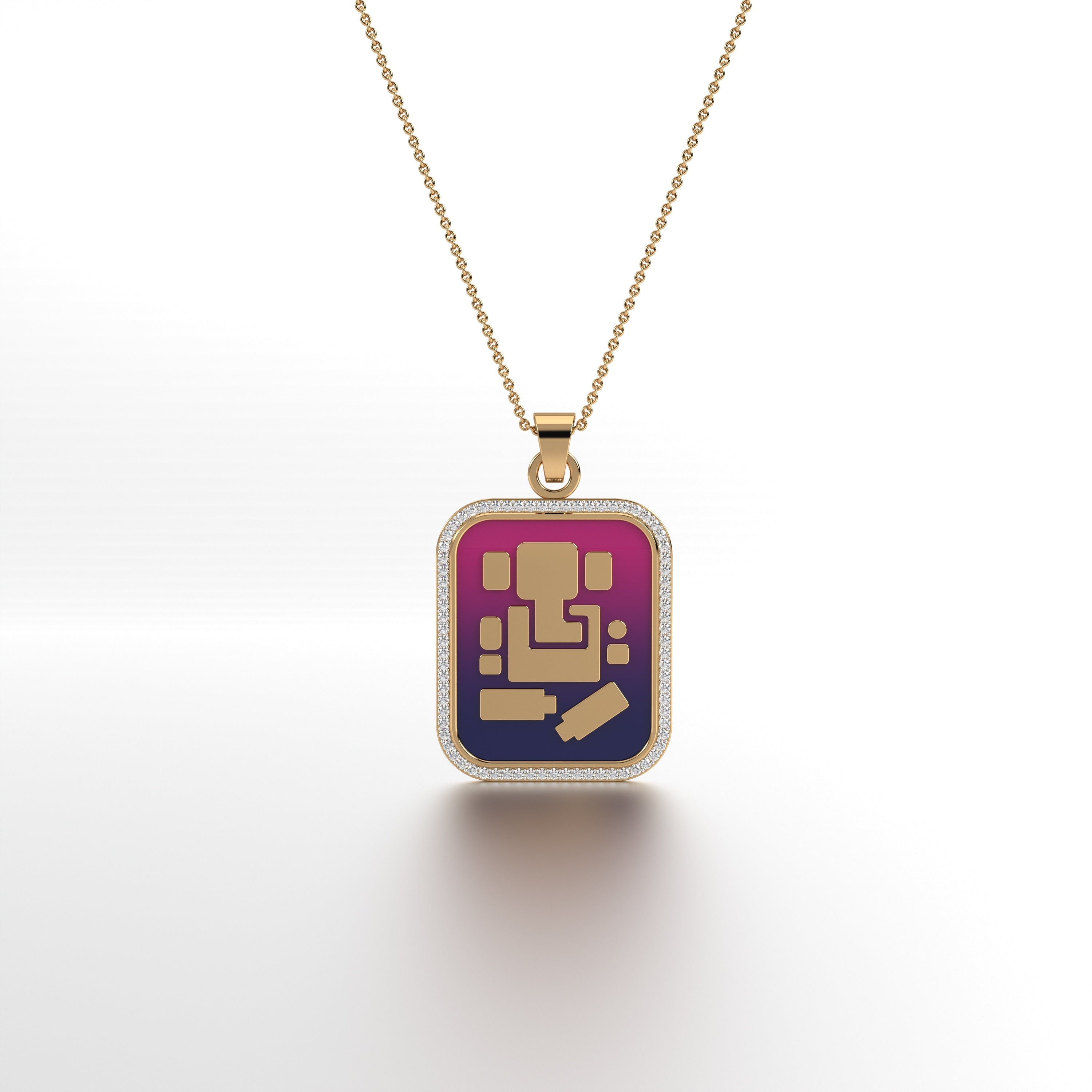 #Pattern & Color_Berry Red Blue Ombré