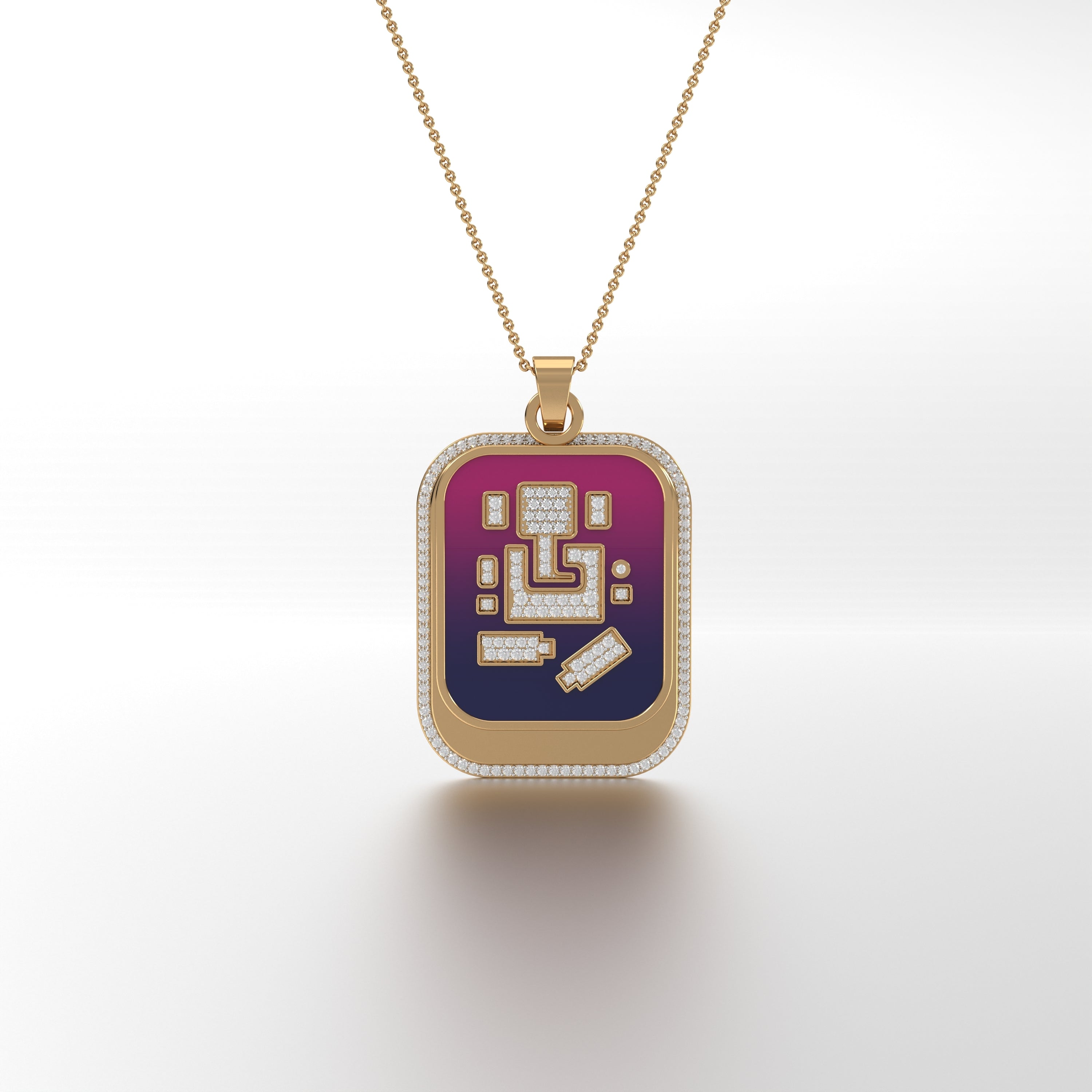 #Pattern & Color_Berry Red Blue Ombré