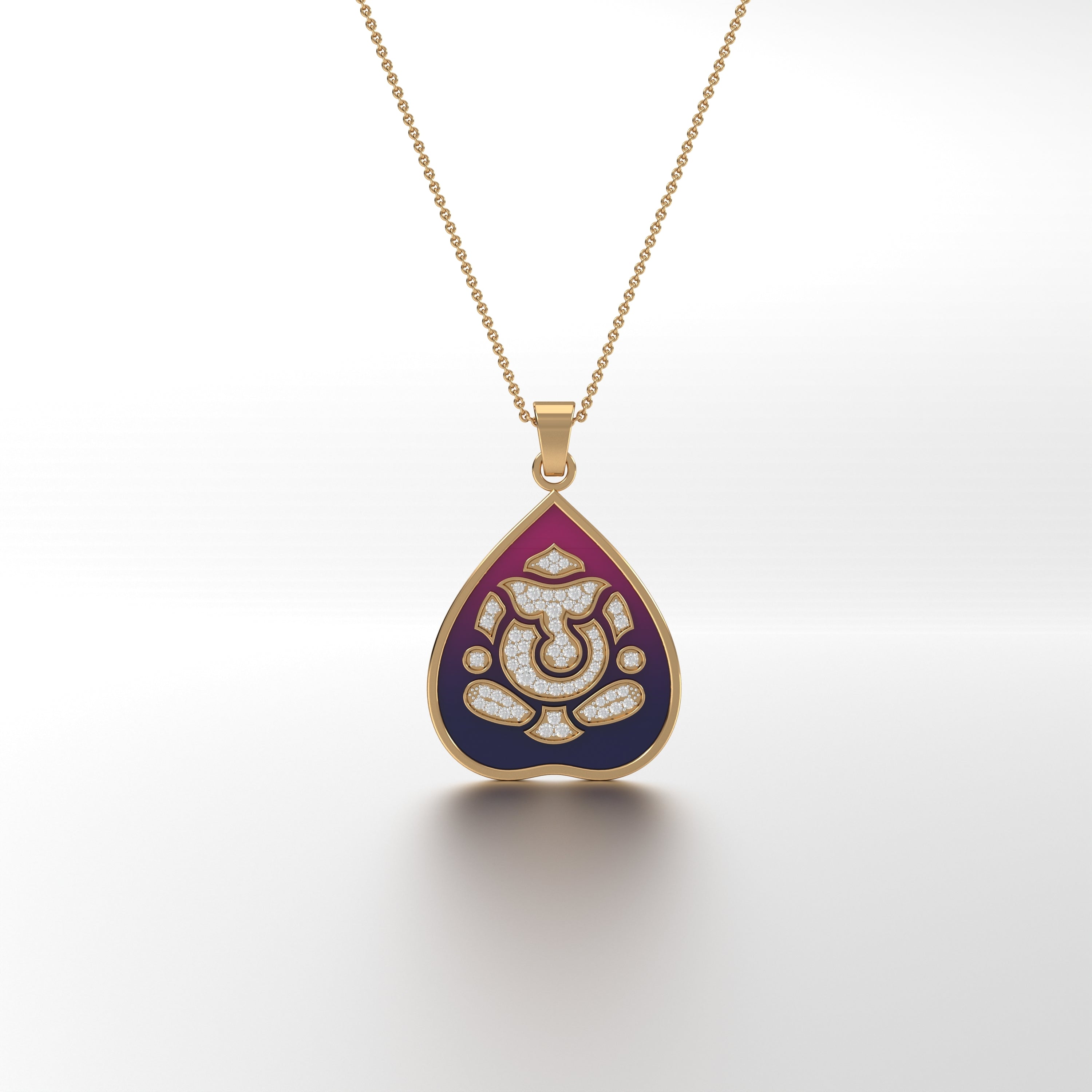 #Pattern & Color_Berry Red Blue Ombré