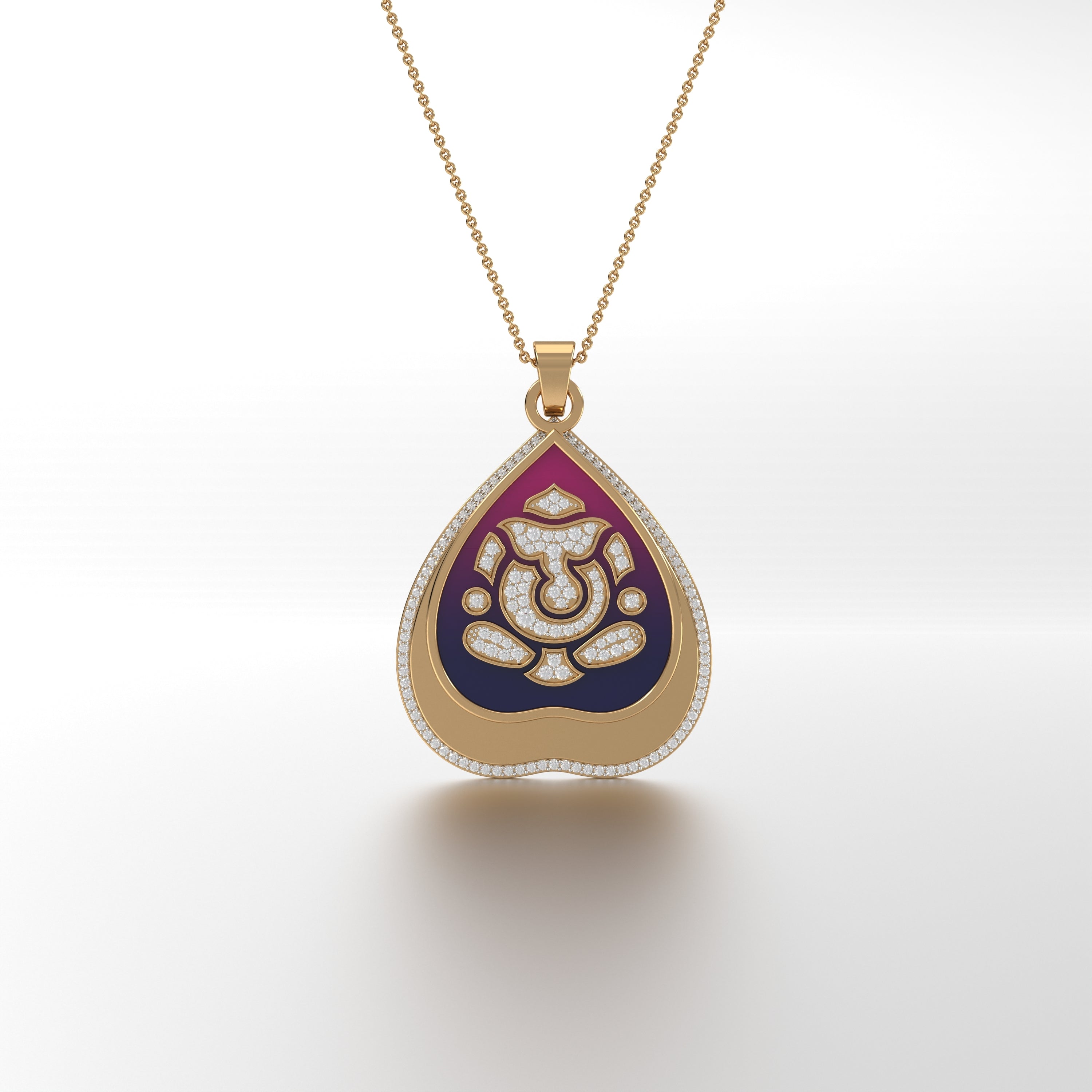 #Pattern & Color_Berry Red Blue Ombré