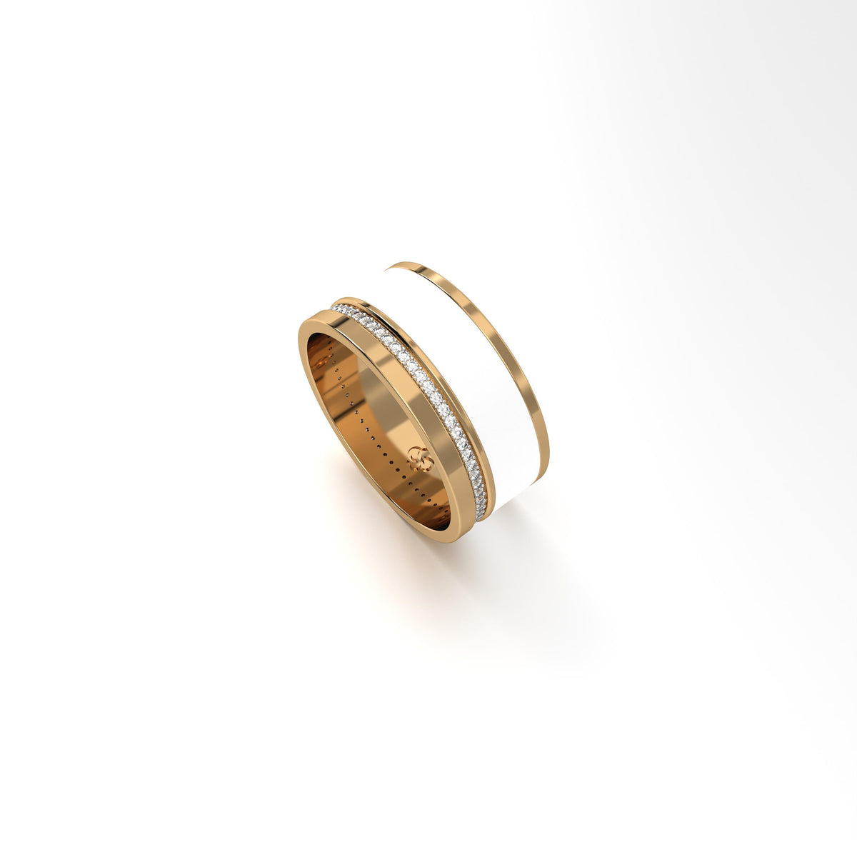 Aariz block single line ring