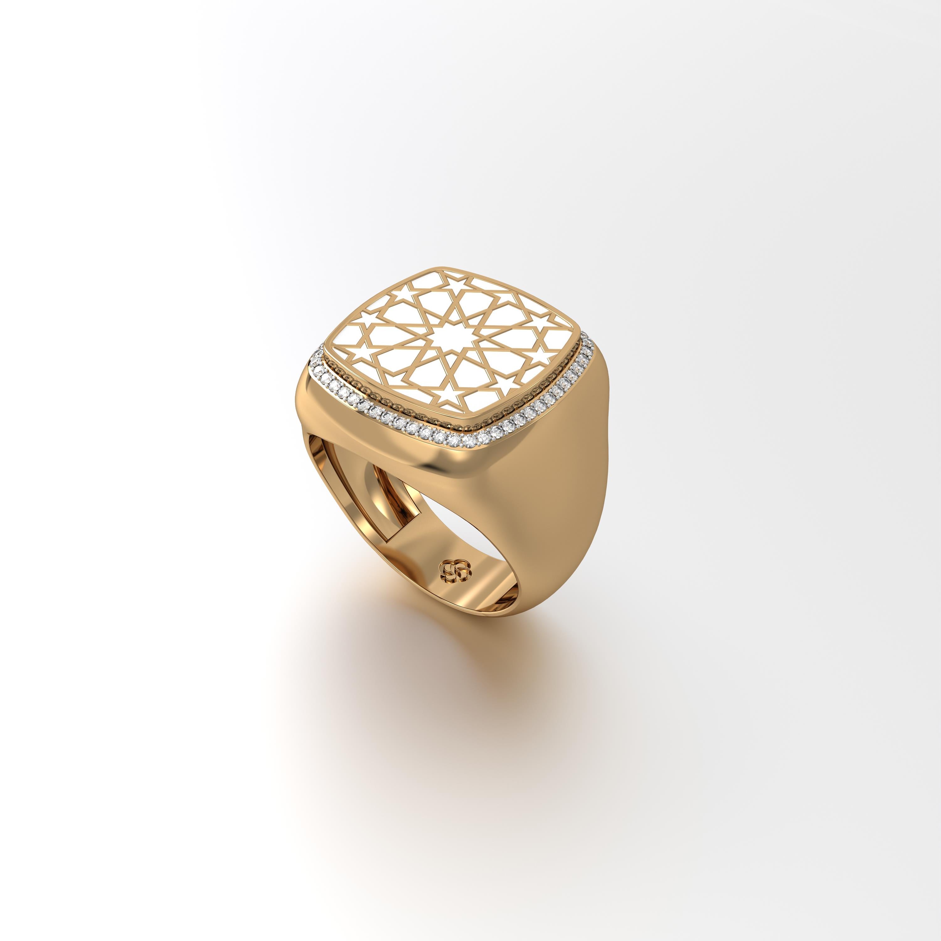 #Pattern & Color_Arabesque Rosette Ivory White