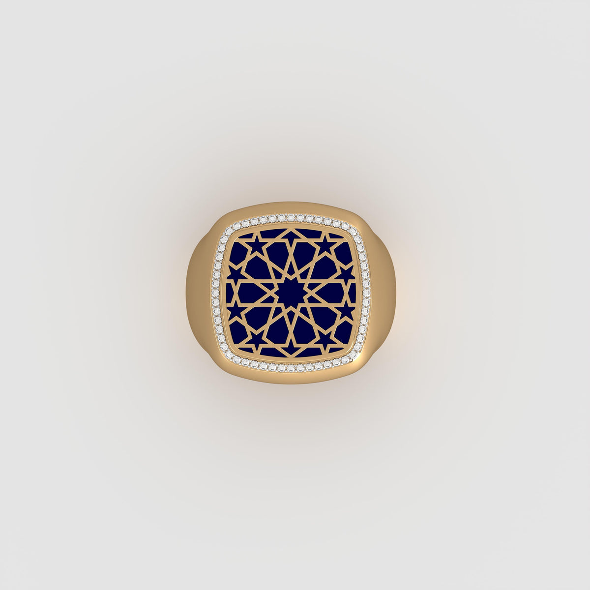 #Pattern & Color_Arabesque Rosette Prussian Blue