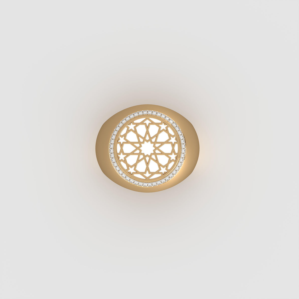 #Pattern & Color_Arabesque Rosette Ivory White
