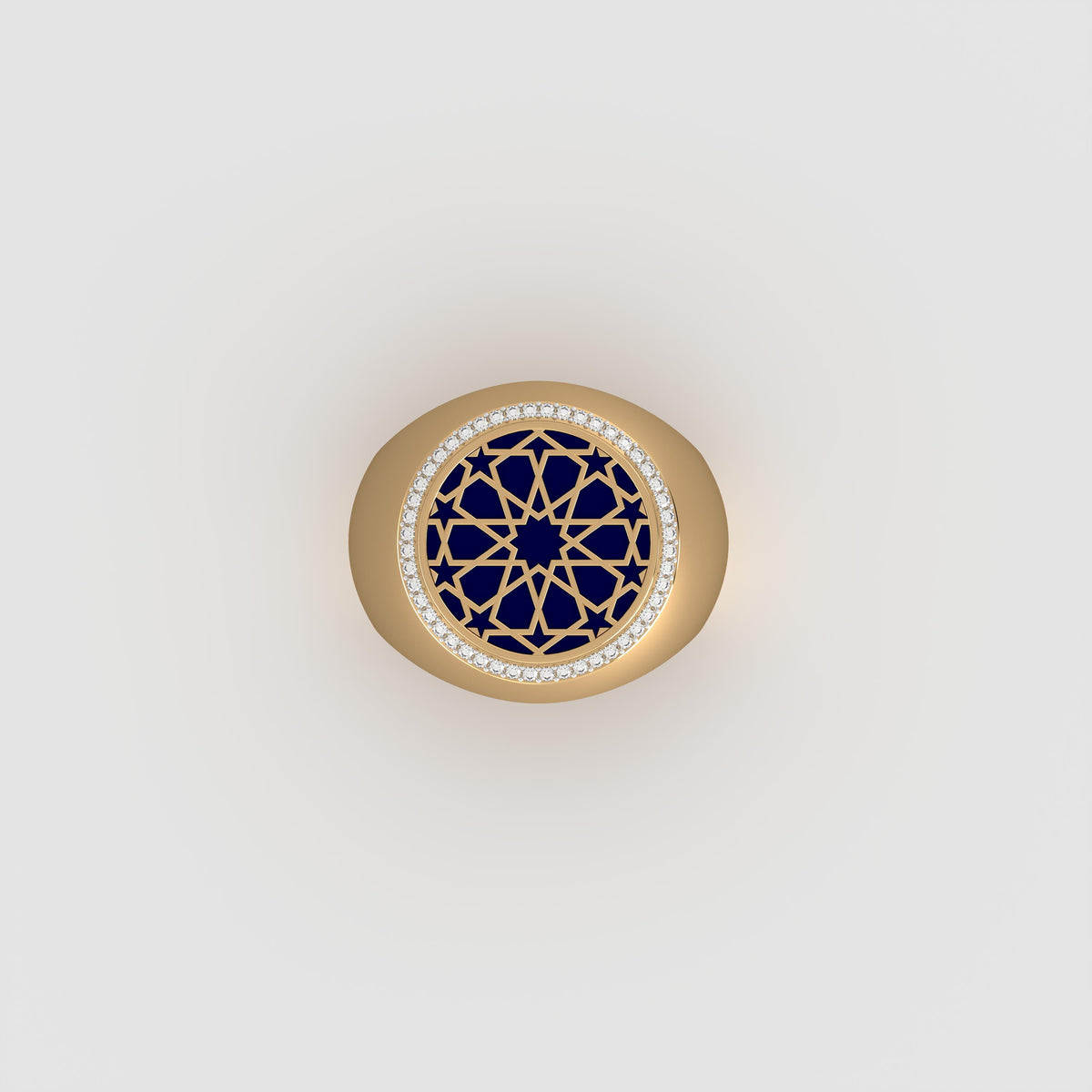 #Pattern & Color_Arabesque Rosette Prussian Blue