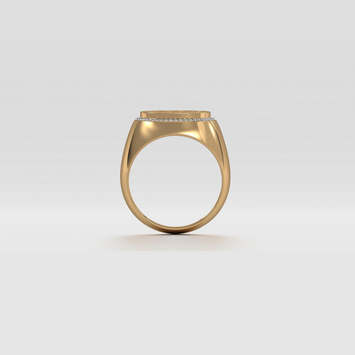 Zayd round signet ring