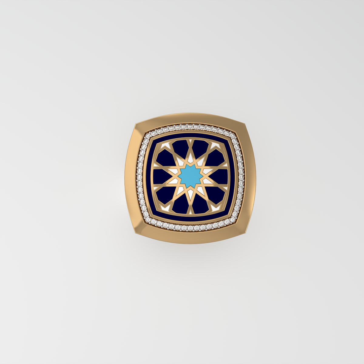 #Pattern & Color_Arabesque Rosette Skyblue