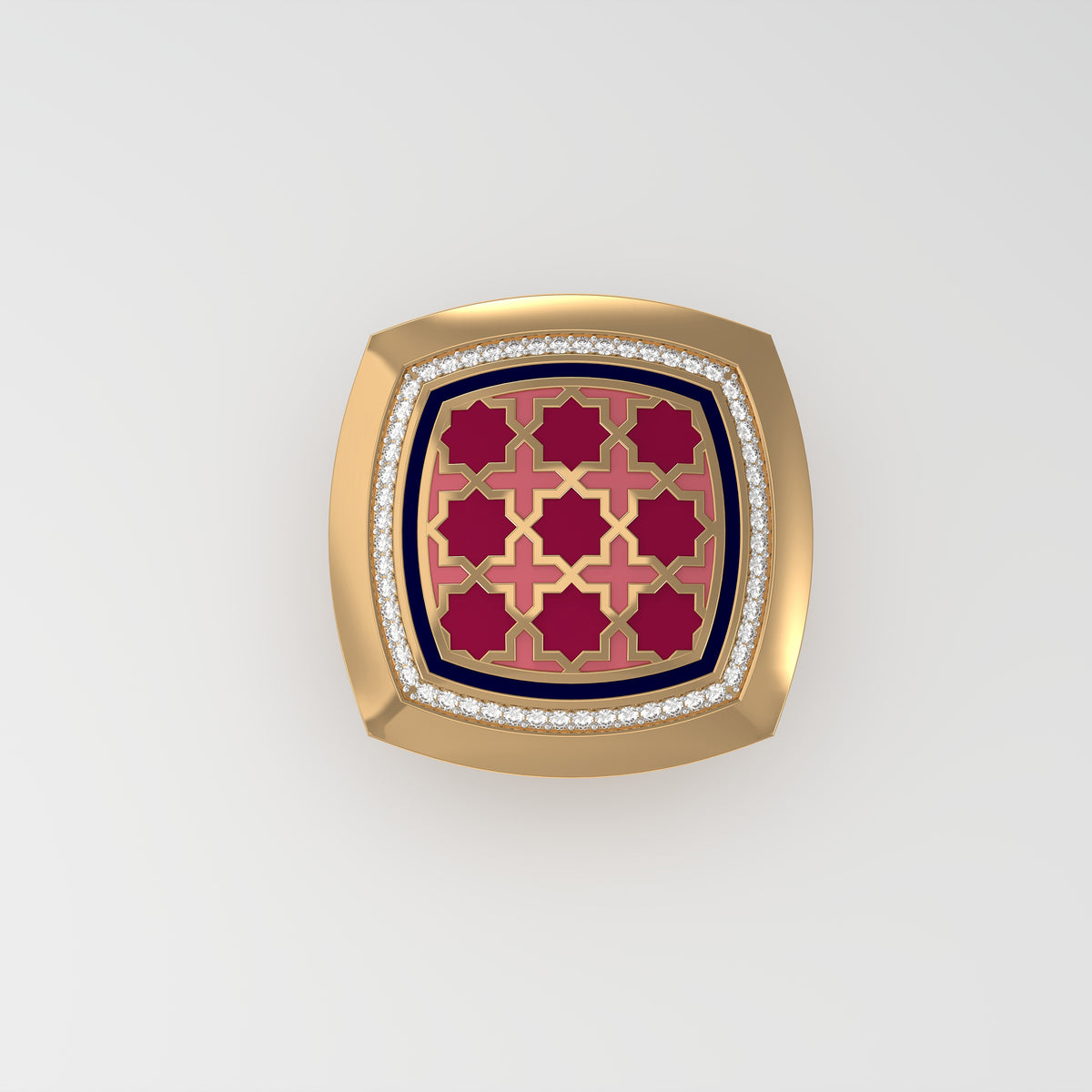 #Pattern & Color_Moroccan Zellij Cardinal Red