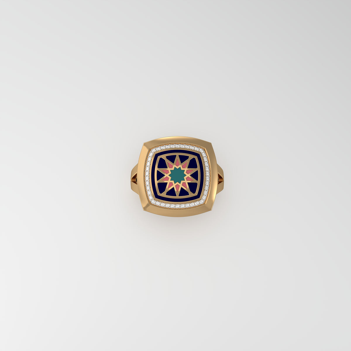 #Pattern & Color_Arabesque Rosette Pastel Turquoise