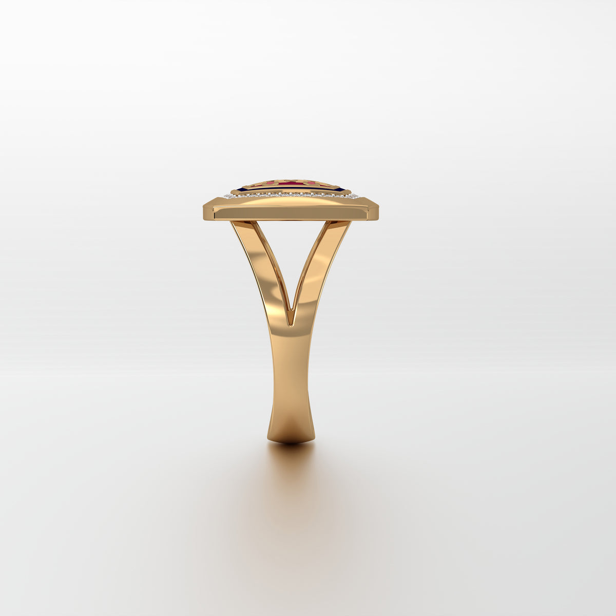 Aynur Cushion Signet Ring Small