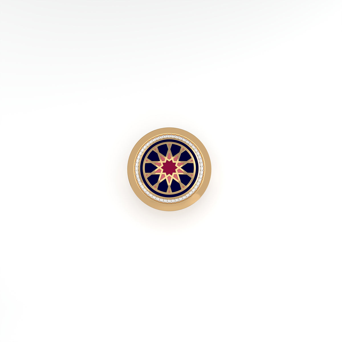 #Pattern & Color_Arabesque Rosette Cardinal Red