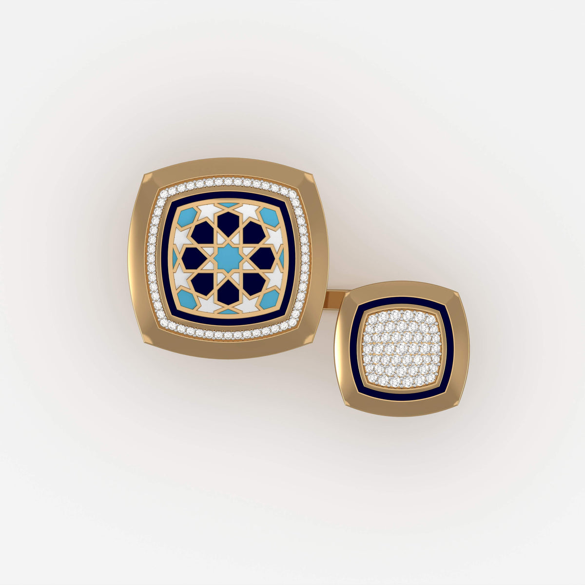#Pattern & Color_Arabesque Rosette Skyblue