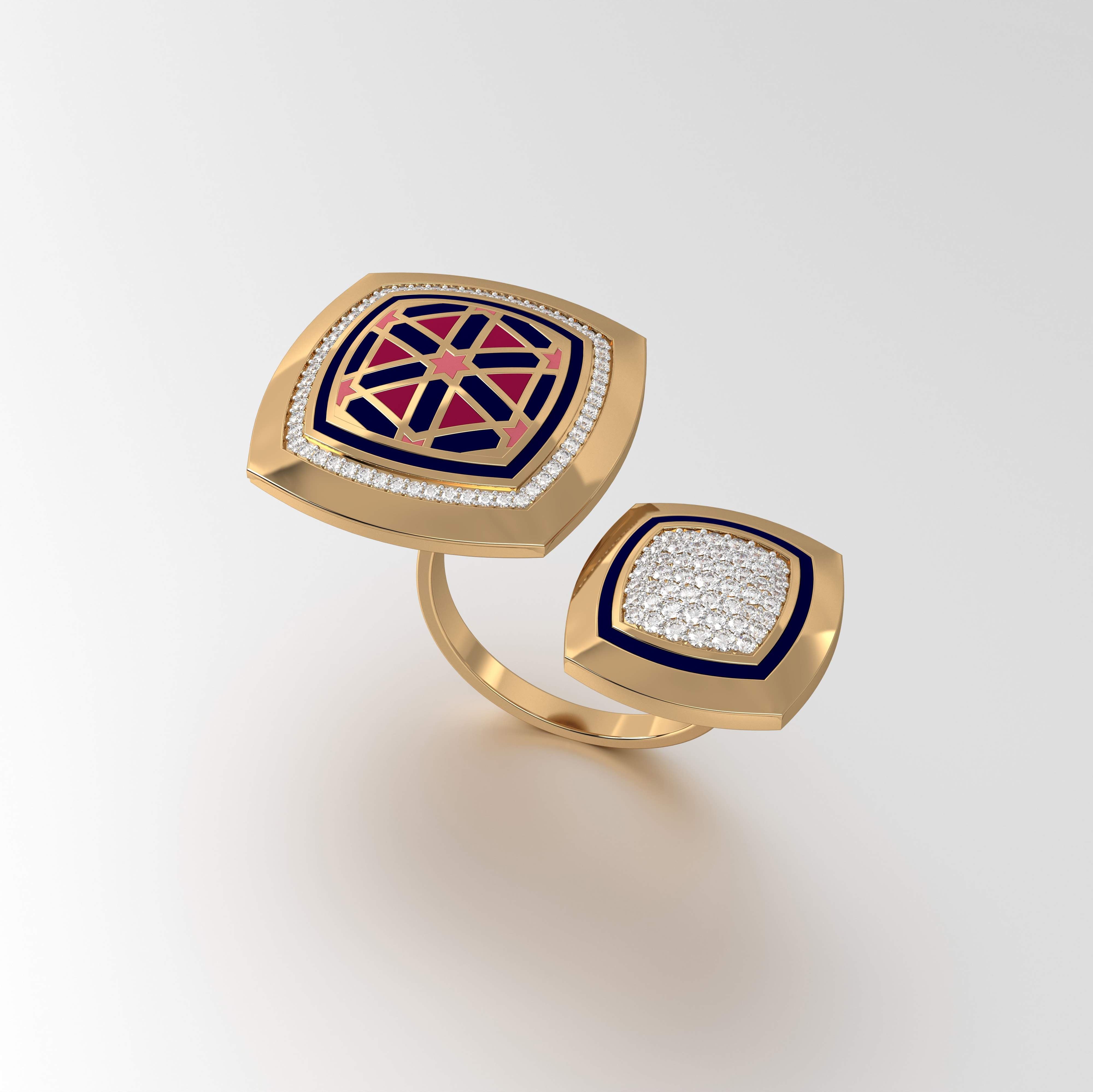 #Pattern & Color_Persian Girih Cardinal Red