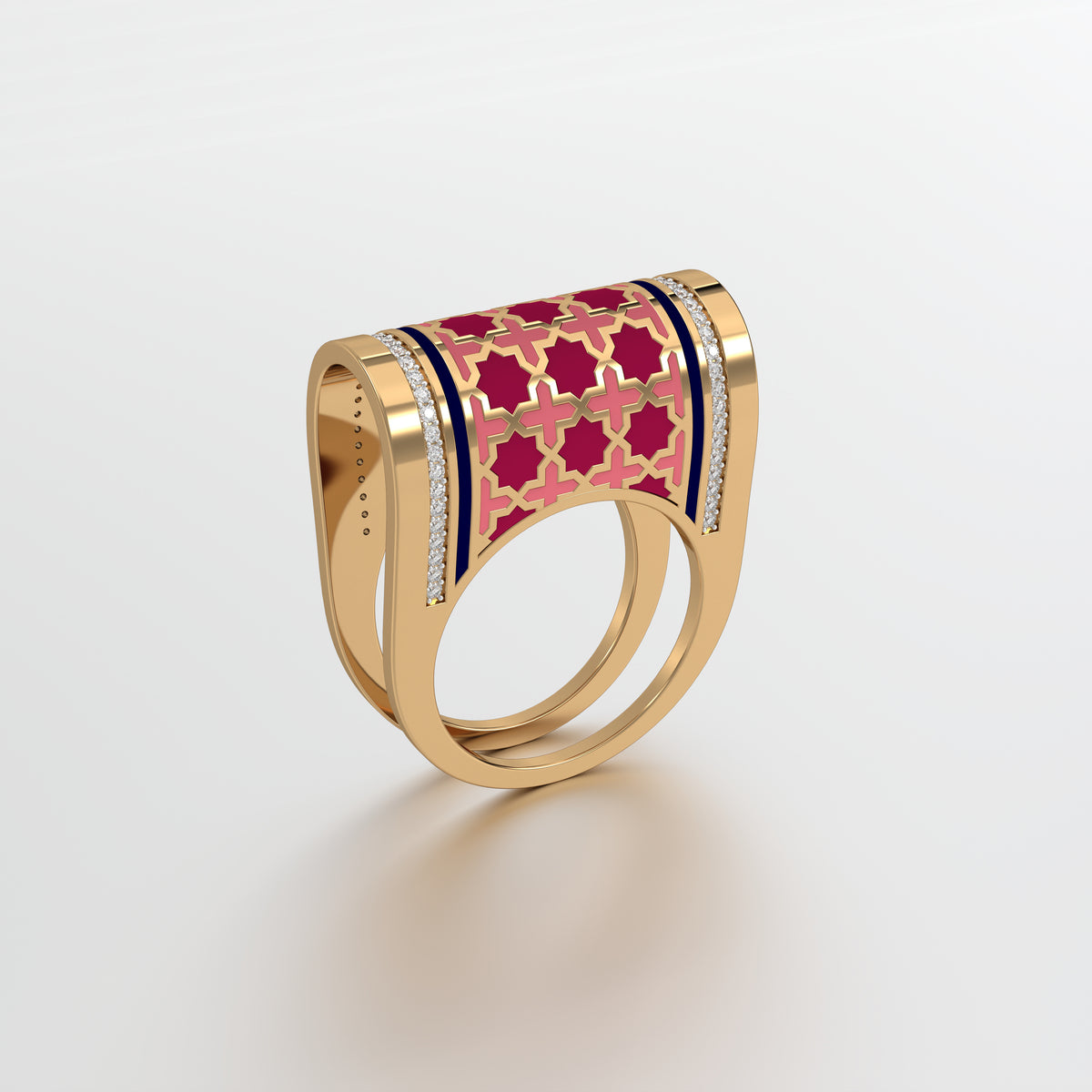 #Pattern & Color_Moroccan Zellij Cardinal Red