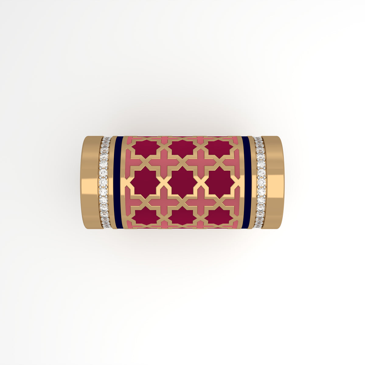 #Pattern & Color_Moroccan Zellij Cardinal Red