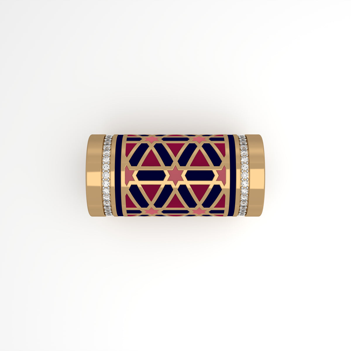 #Pattern & Color_Persian Girih Cardinal Red