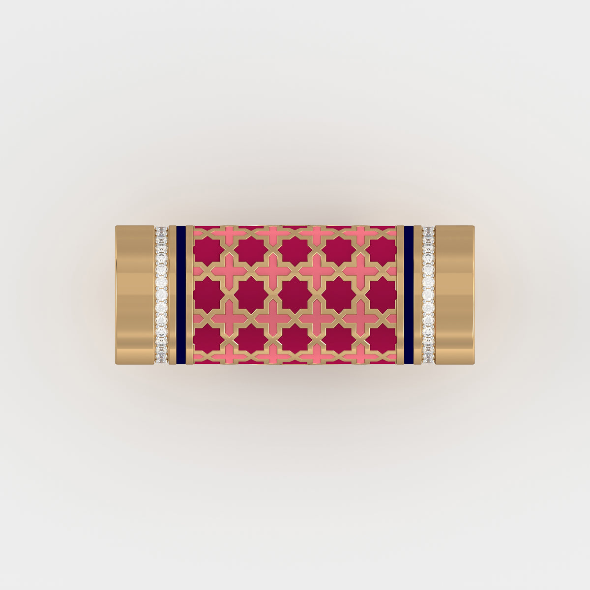 #Pattern & Color_Moroccan Zellij Cardinal Red