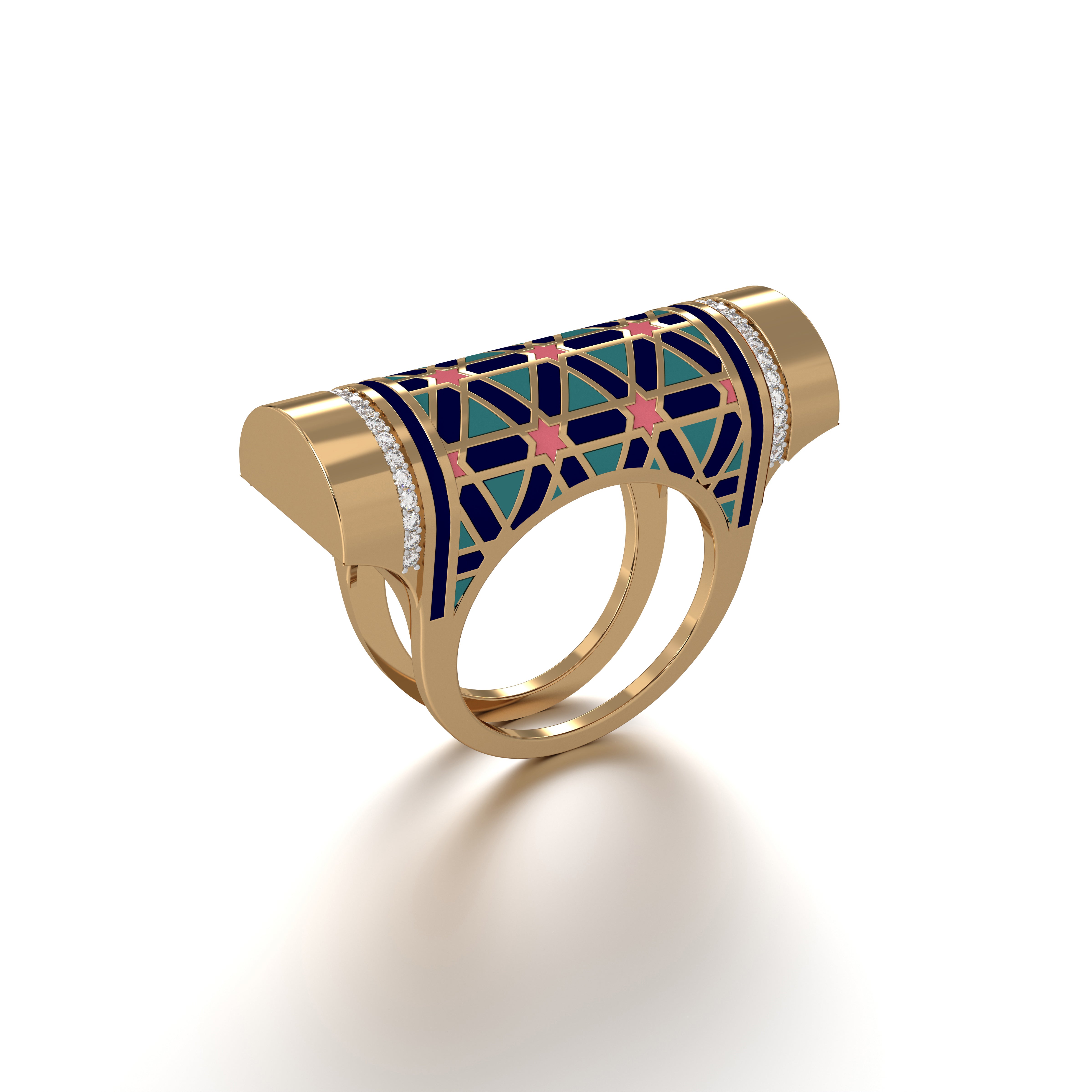 #Pattern & Color_Persian Girih Pastel Turquoise