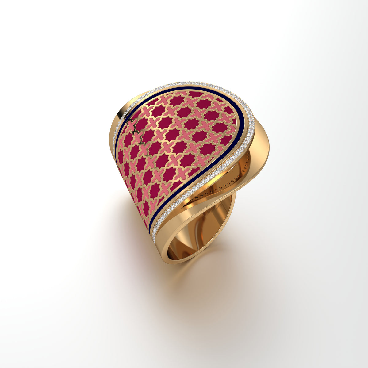 #Pattern & Color_Moroccan Zellij Cardinal Red