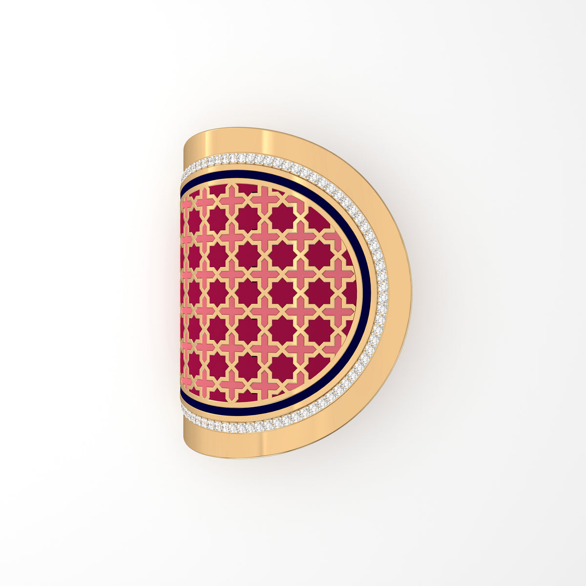 #Pattern & Color_Moroccan Zellij Cardinal Red