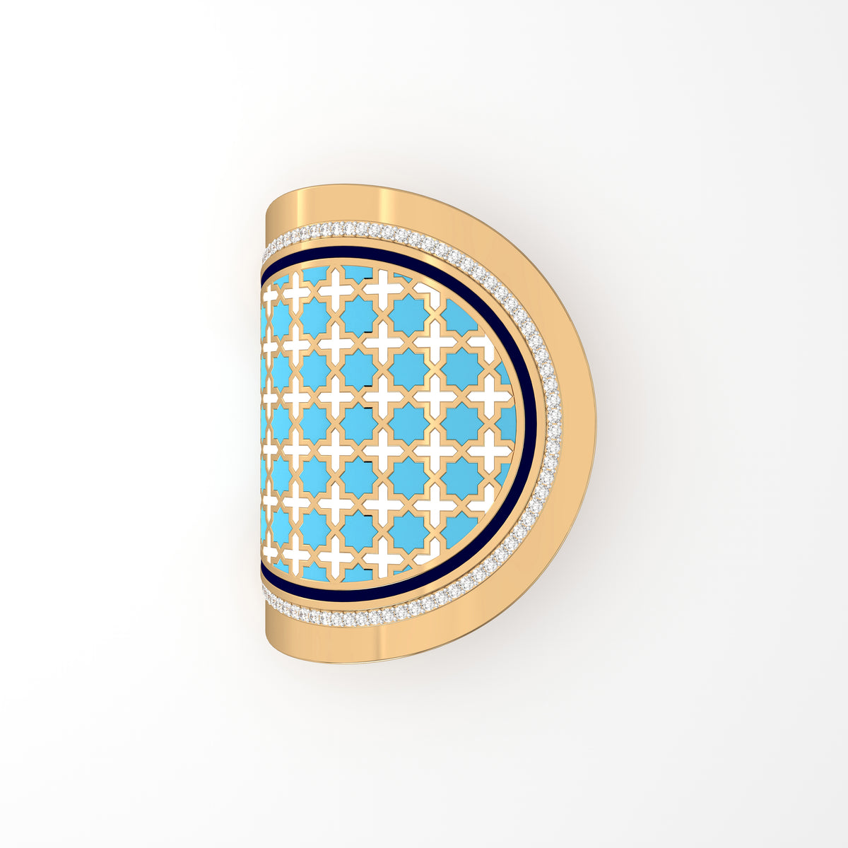 #Pattern & Color_moroccan zellij skyblue