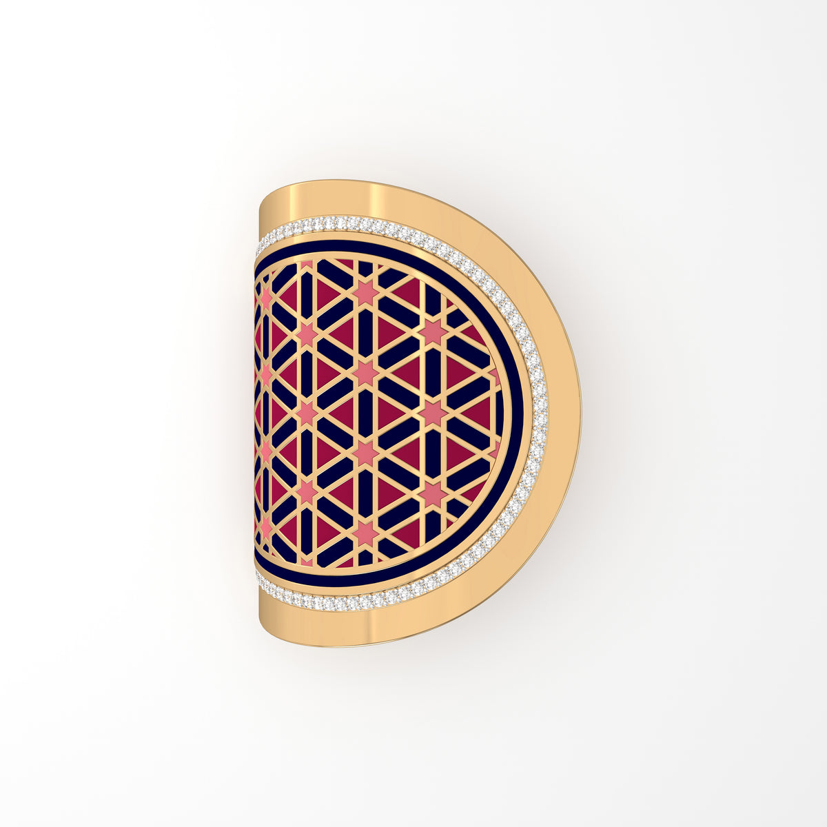 #Pattern & Color_Persian Girih Cardinal Red