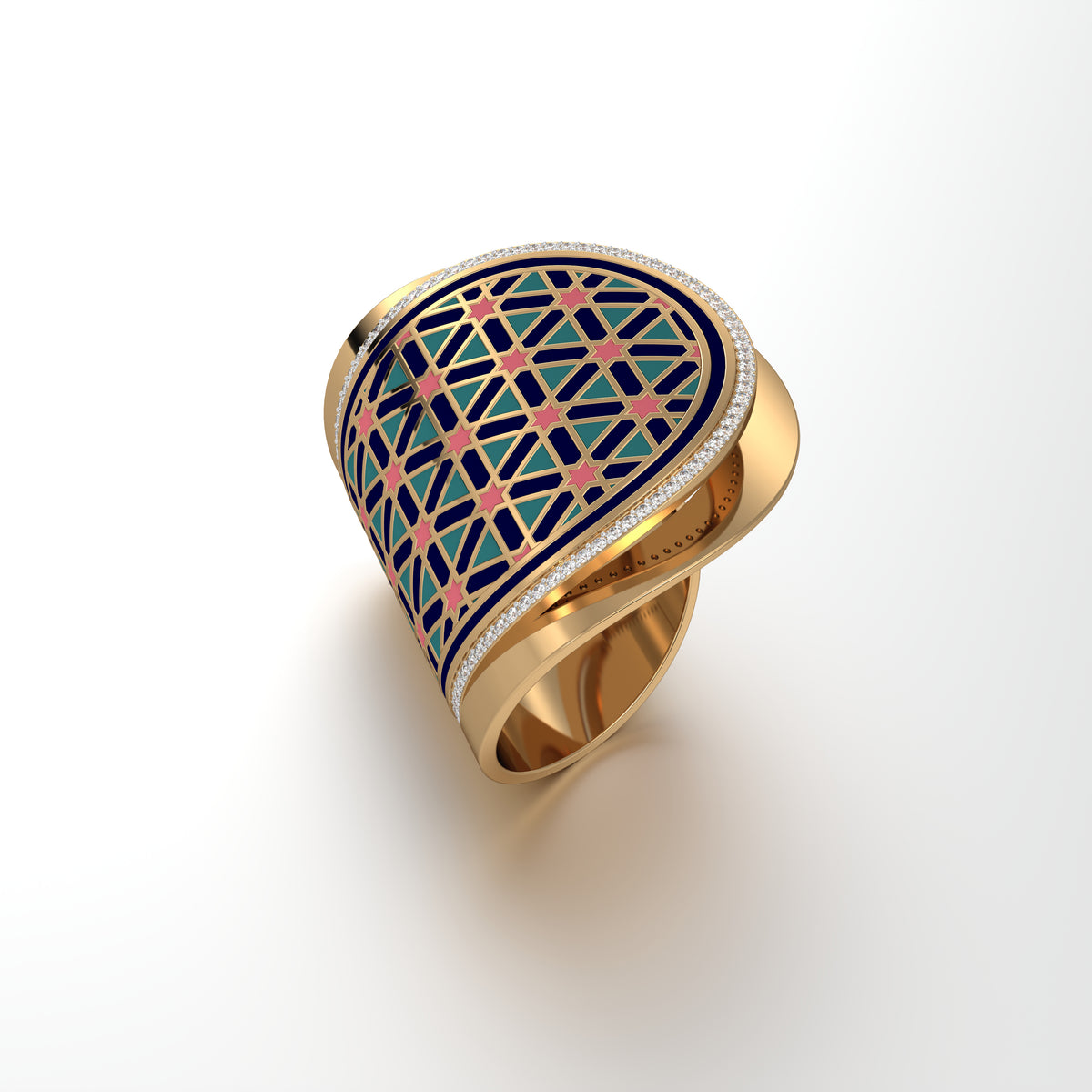 #Pattern & Color_Persian Girih Pastel Turquoise