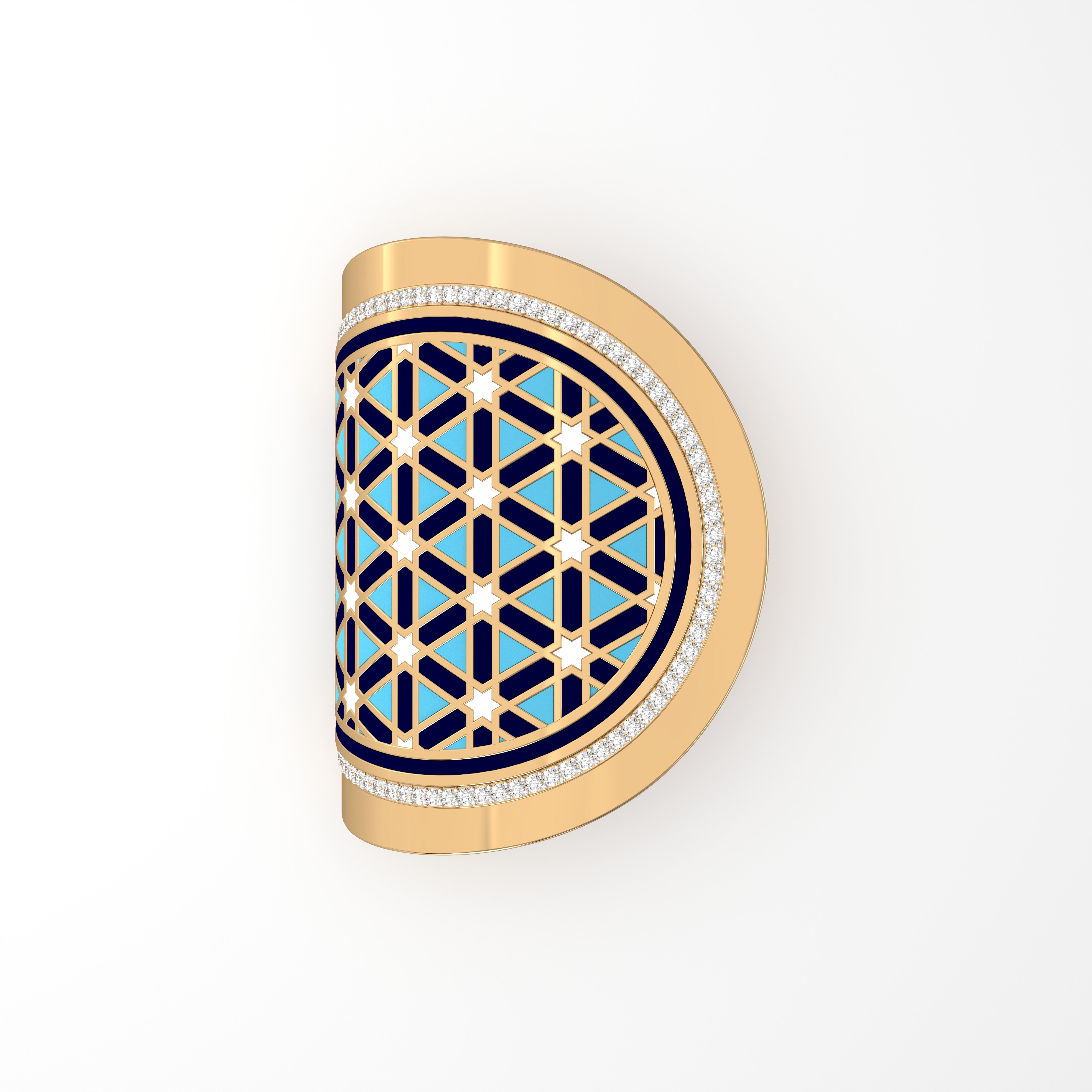 #Pattern & Color_Persian Girih Skyblue