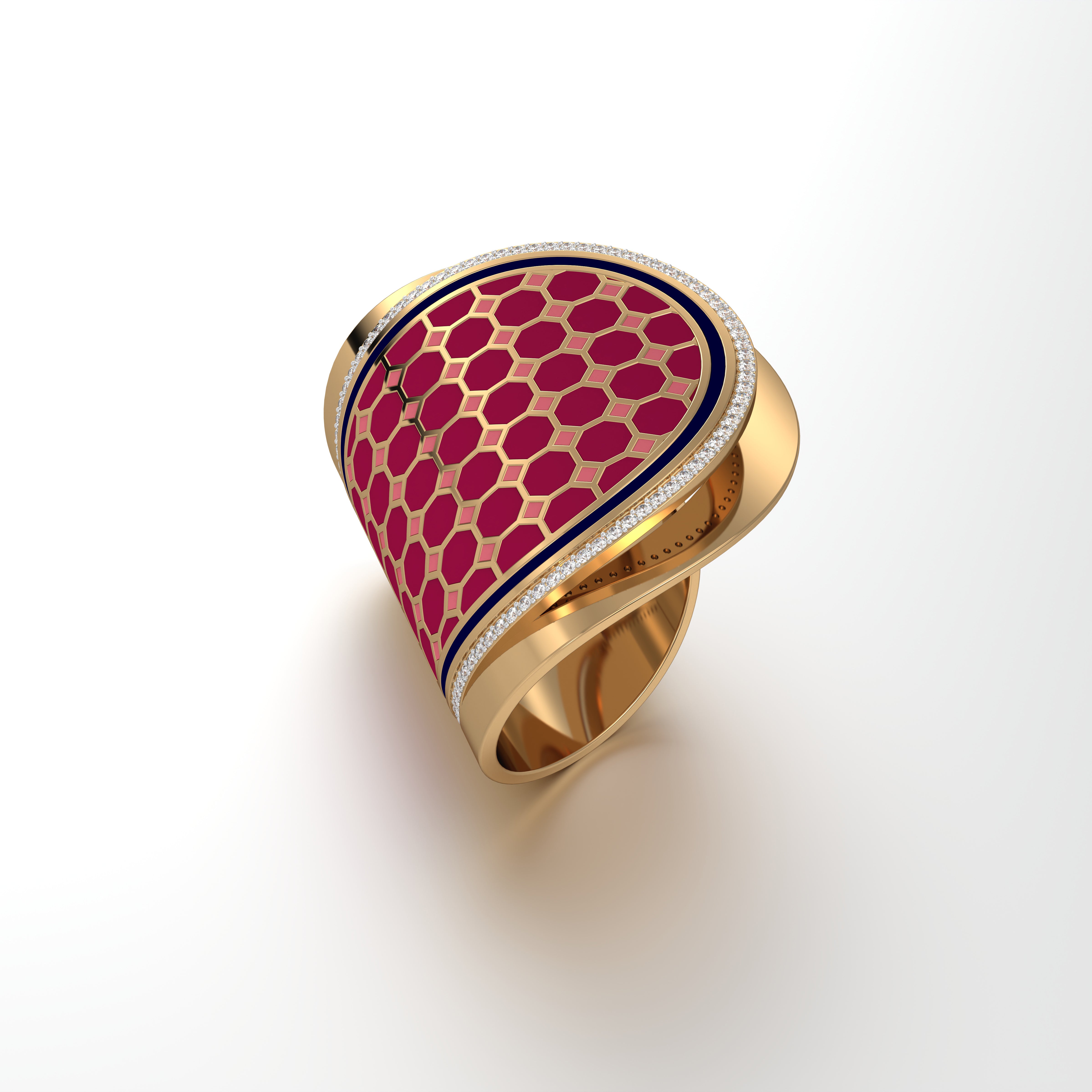 #Pattern & Color_Turkish Tessellation Cardinal Red