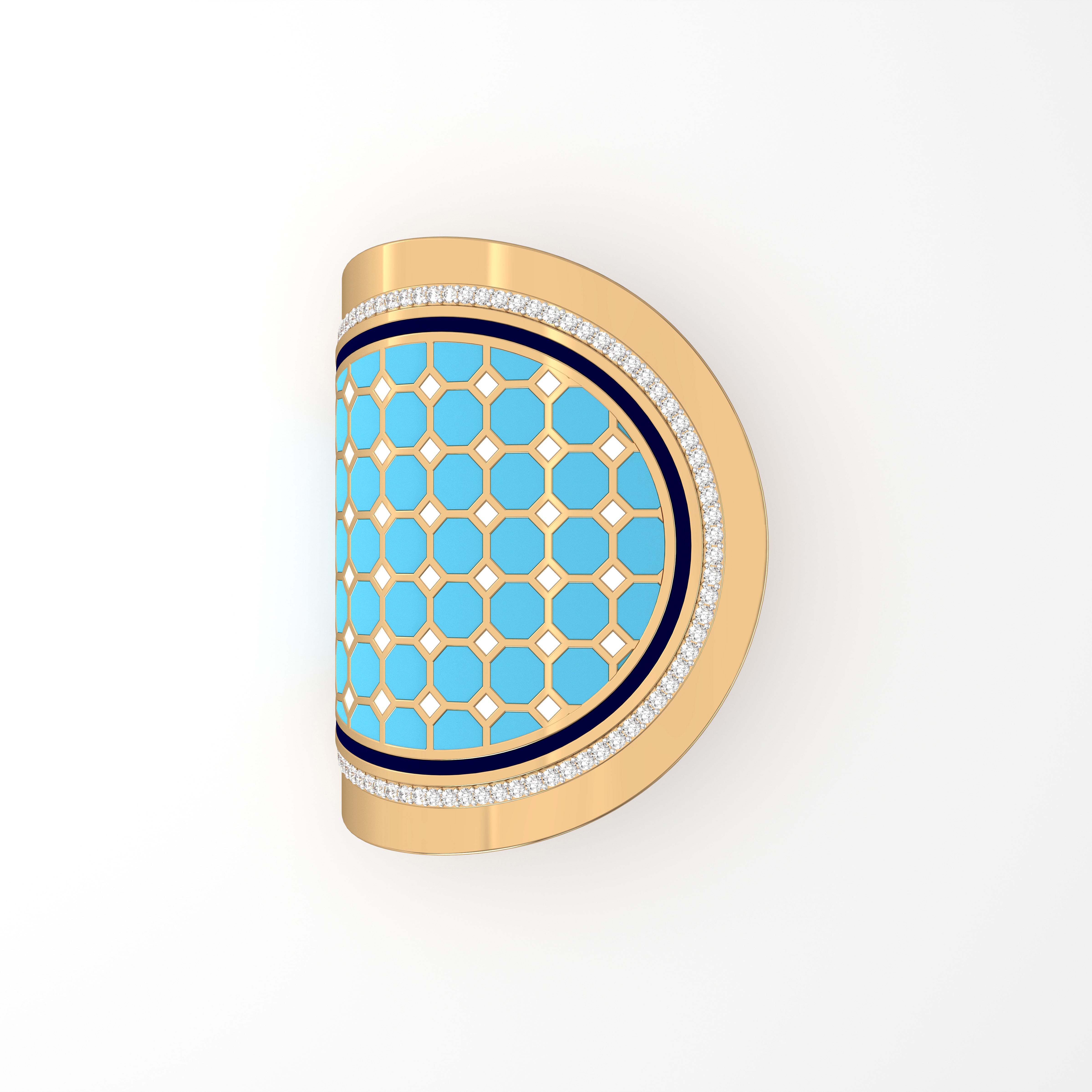 #Pattern & Color_Turkish Tessellation Skyblue
