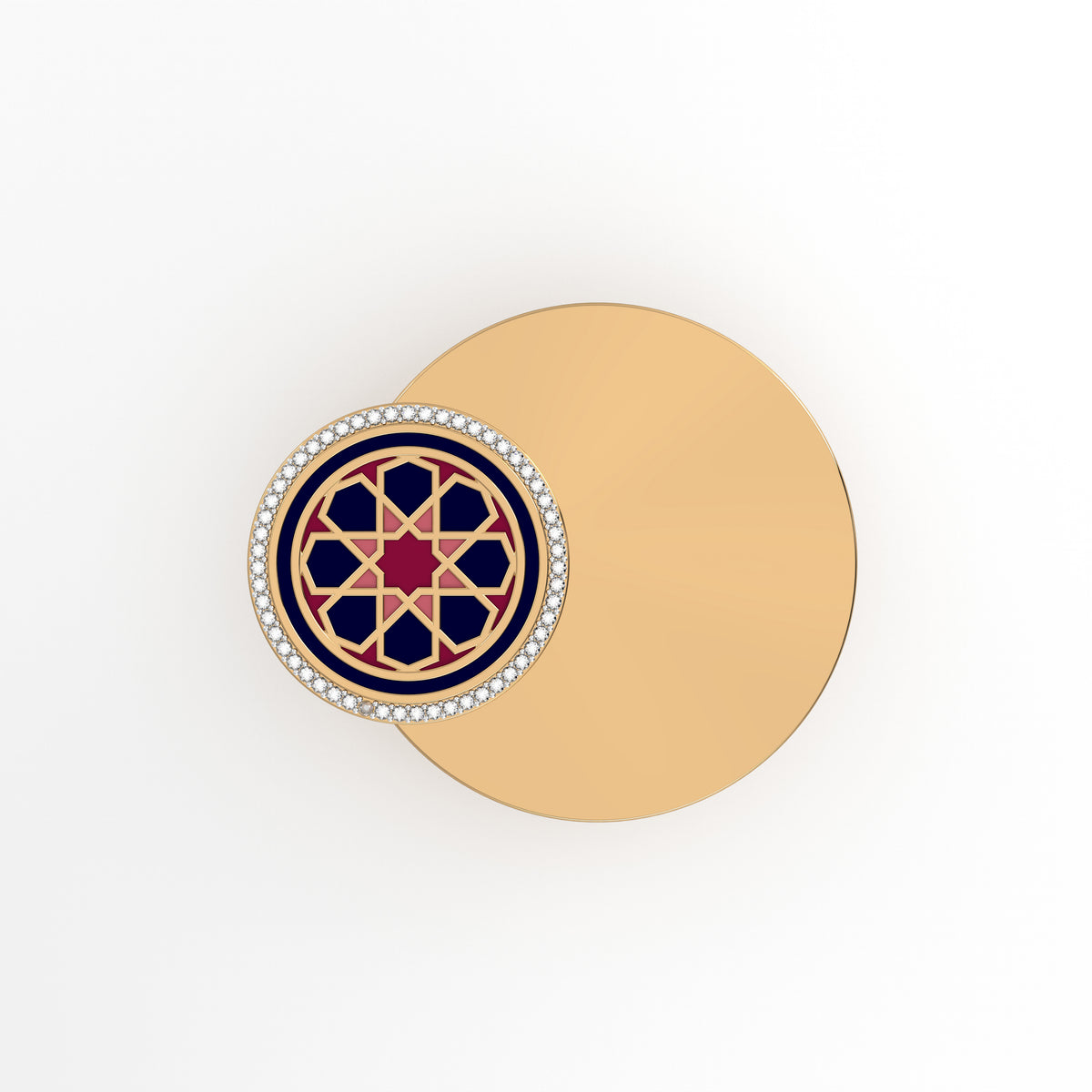 #Pattern & Color_Arabesque Rosette Cardinal Red