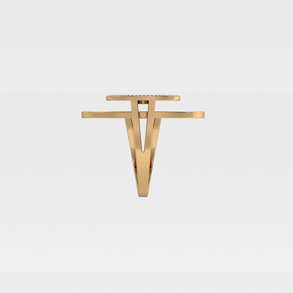 Gulsen Round Level Ring Medium
