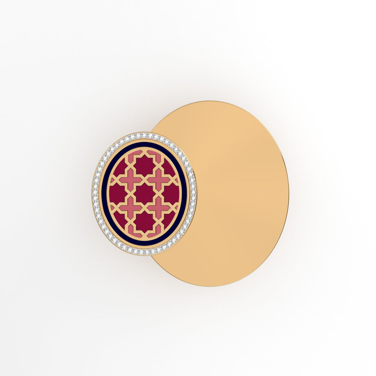 #Pattern & Color_Moroccan Zellij Cardinal Red
