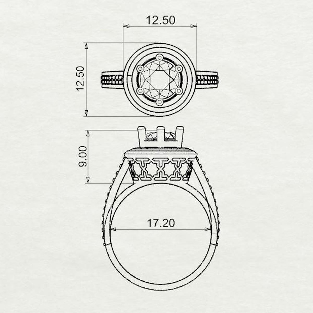 Aliyaah Solitaire Ring Large