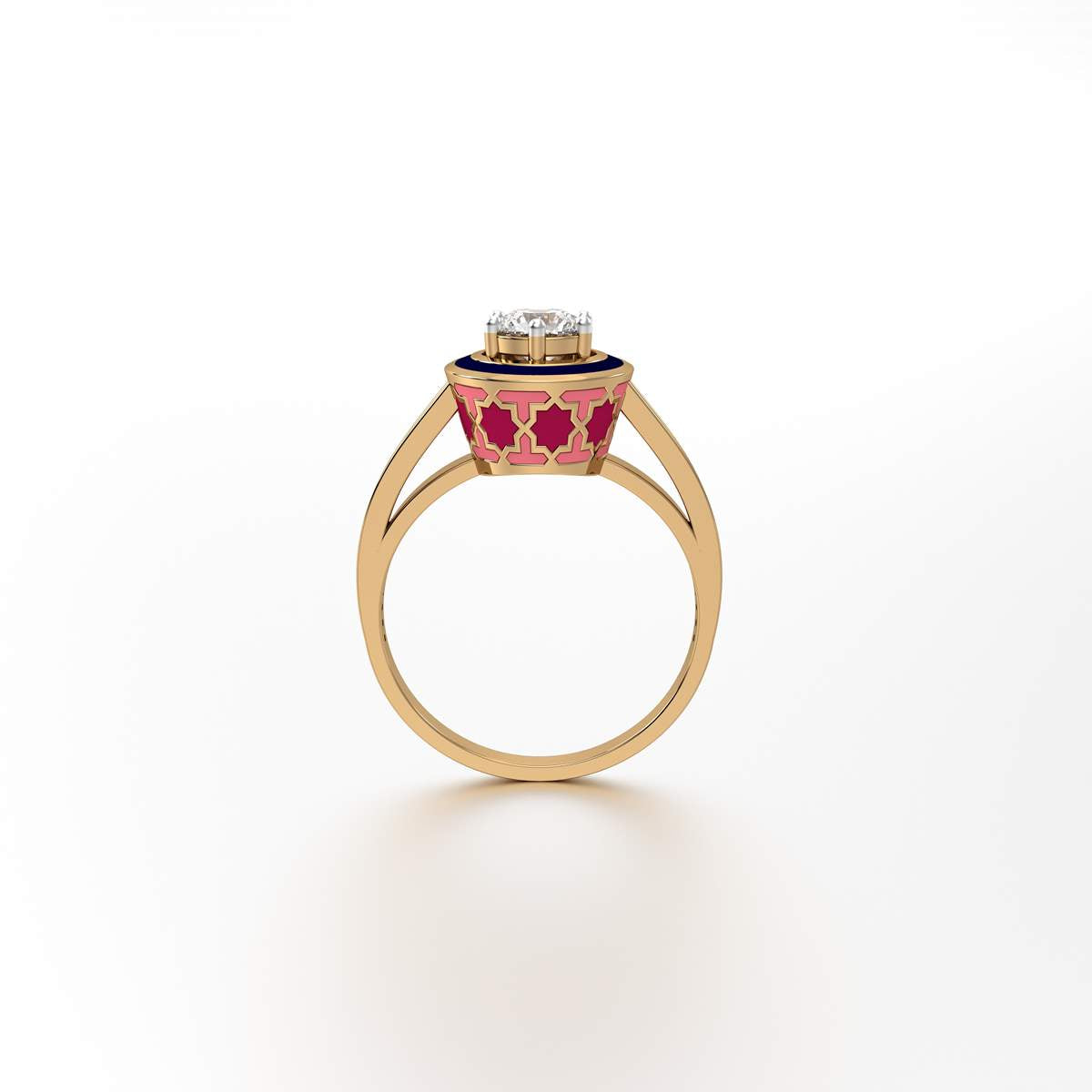 #Pattern & Color_Moroccan Zellij Cardinal Red