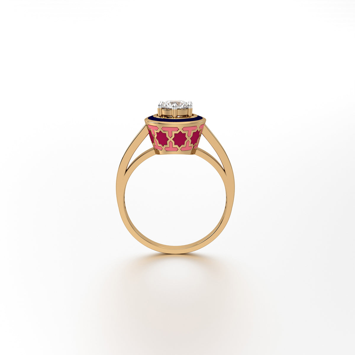 #Pattern & Color_Moroccan Zellij Cardinal Red